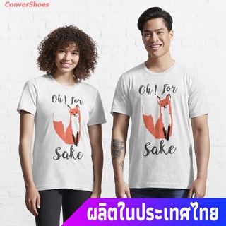 เสื้อยืดกีฬา Funny Hilarious Sarcasm Pun Fox T Shirt Fox Lover Essential T-Shirt Mens Womens T-shirts