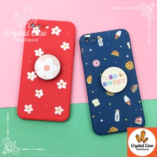 เคสมือถือ TPU  Realme C11 C12 C17 C21 C35 พื้นหลังกันรอย ลายการ์ตูน ฟรี Griptok ยึดได้....