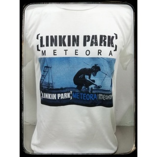 เสื้อยืดโอเวอร์ไซส์เสื้อวง Linkin​Park ผ้า​บาง​แนววินเทจS-3XL