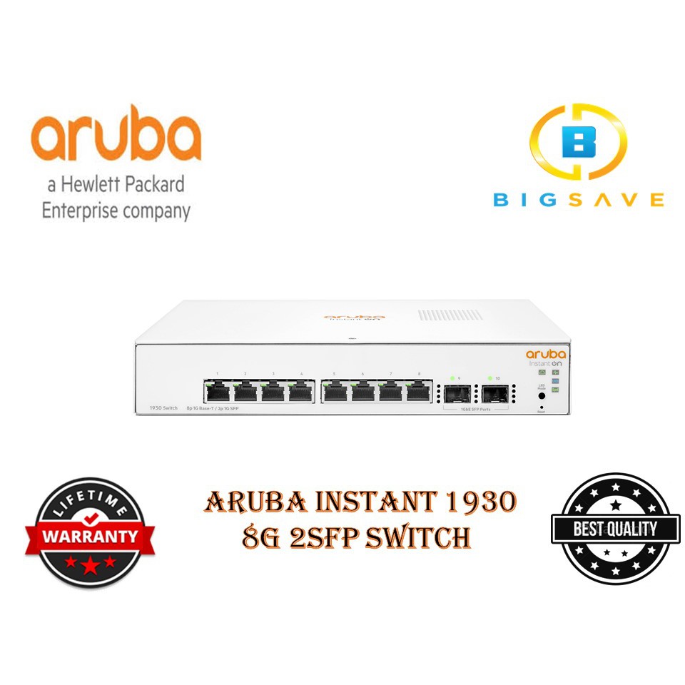 ARUBA JL680A INSTANT ON 1930 8G 2SFP SWITCH