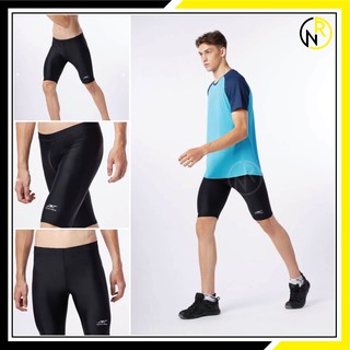 **ผ้าไม่บาง ยึดหยุ่นดี** กางเกงรัดกล้ามเนื้อ ขาสั้น SPANDEX สีดำ   กางเกงแอโรบิก กางเกงว่ายน้ำ NS003SF