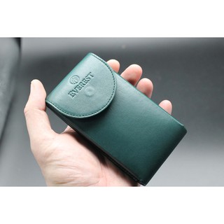 ซองหนังแท้ ใส่นาฬิกา พร้อมหมอนรอง EVEREST Green Nappa Leather Watches Pouch