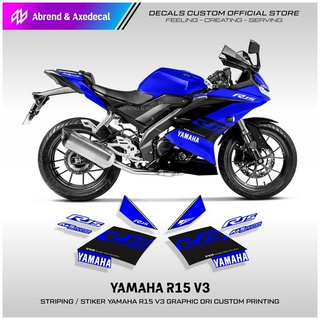 สติกเกอร์ ลายกราฟฟิค R15 V3 ORI PRINTING YAMAHA R15 V3 สําหรับติดตกแต่งรถจักรยานยนต์