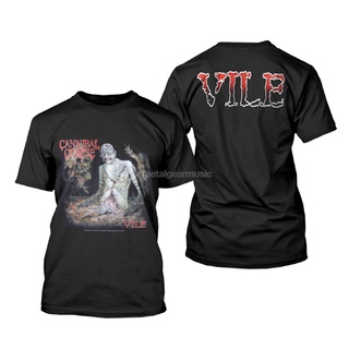 เสื้อยืดลําลอง แขนสั้น พิมพ์ลาย CANNIBAL CORPSE สําหรับ VILEสามารถปรับแต่งได้