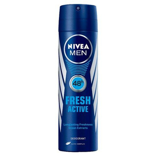 นีเวีย เมน เฟรช แอคทีฟ สเปรย์เหงื่อและระงับกาย 150มล./Nivea Men Fresh Active Antiperspirant Spray 150 ml.