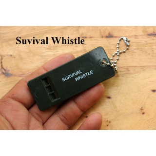 นกหวีดส่งสัญญาณ ขนาด พกพา สำหรับติดเป้  พวงกุญแจ Suvival whistle