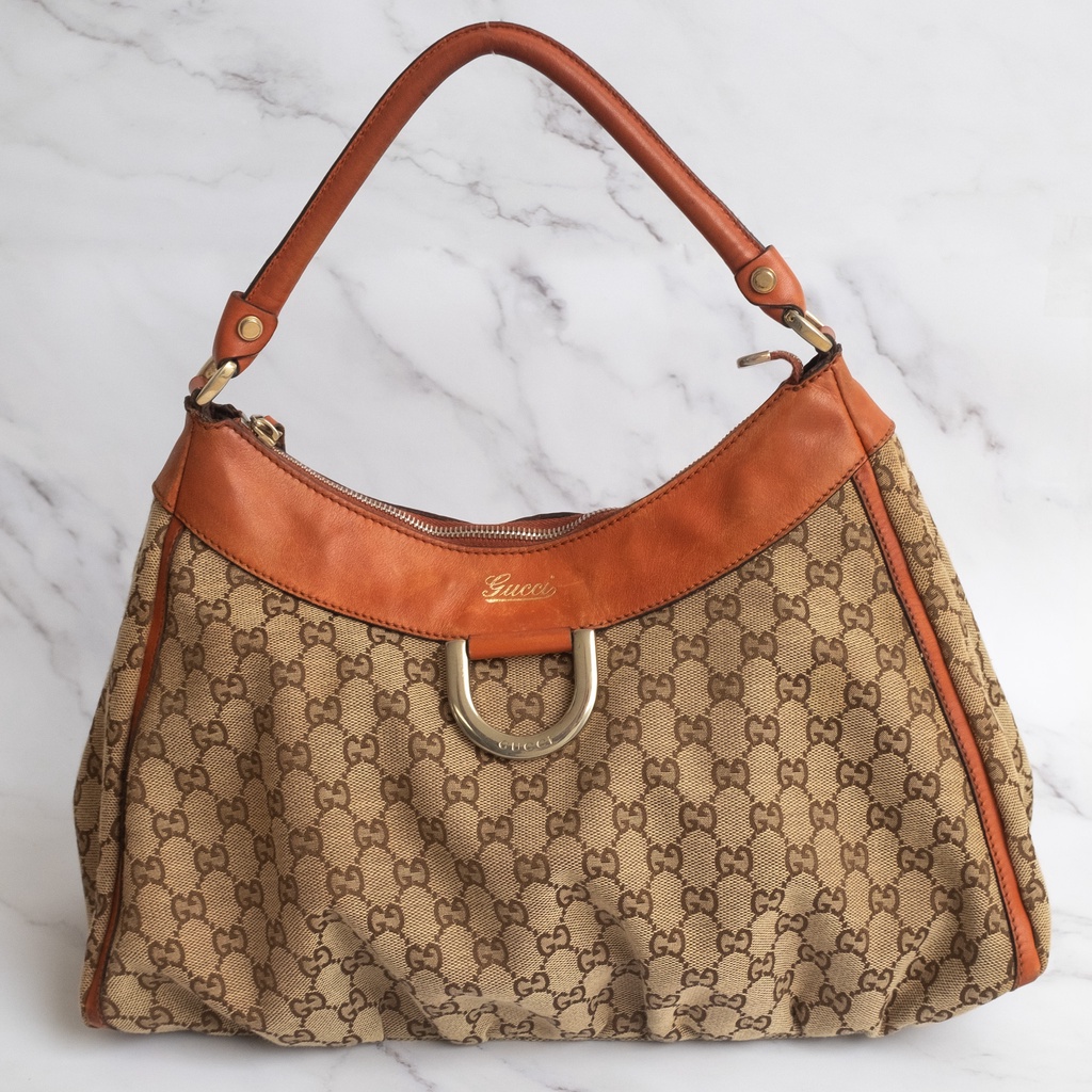 (แท้💯) Gucci D Ring Hobo Bag