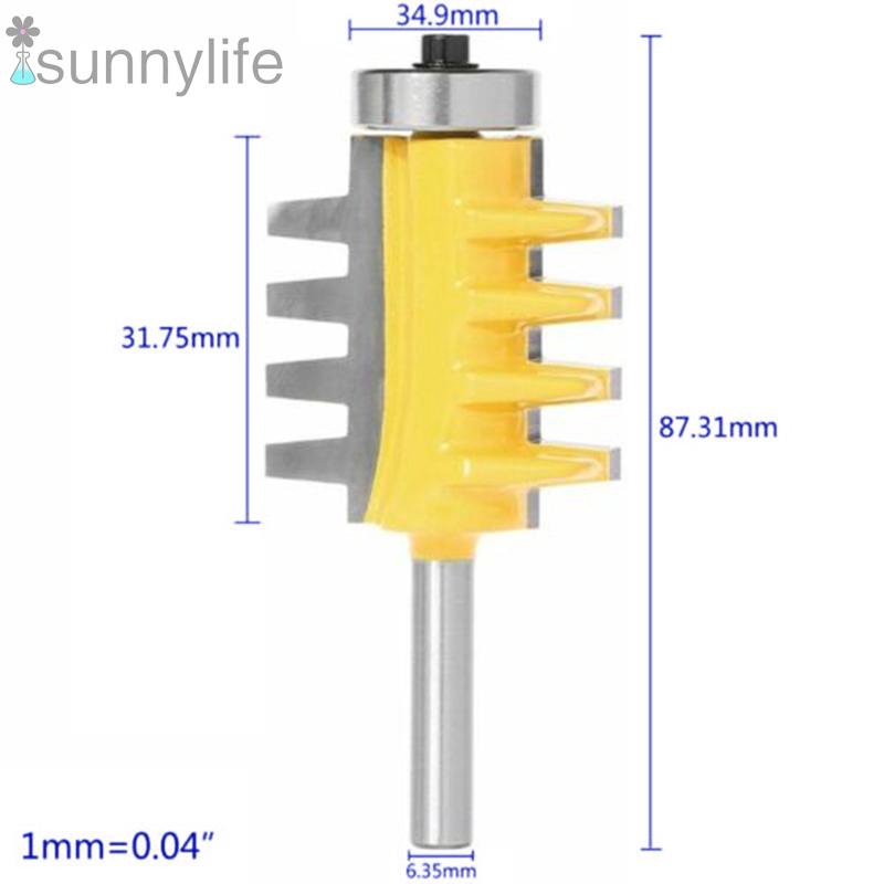 15Pcs 8mm Router Bit Set Trimming Straight Milling Cutter for Wood Bits