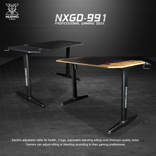 โต๊ะเกมมิ่ง GAMING DESK NUBWO NXGD - 991 BLACK (ปรับระดับได้*สําหรับเรียนทํางานสวย แจ่มๆๆ)