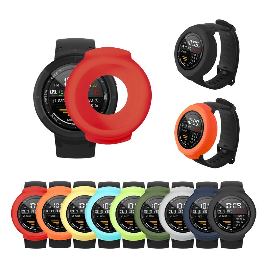 เคส TPU แบบนุ่มปกคลุมตัวเครื่องป้องกันแรงสั่นสะเทือนสำหรับ Smart Watch ของ Huami Amazfit Verge