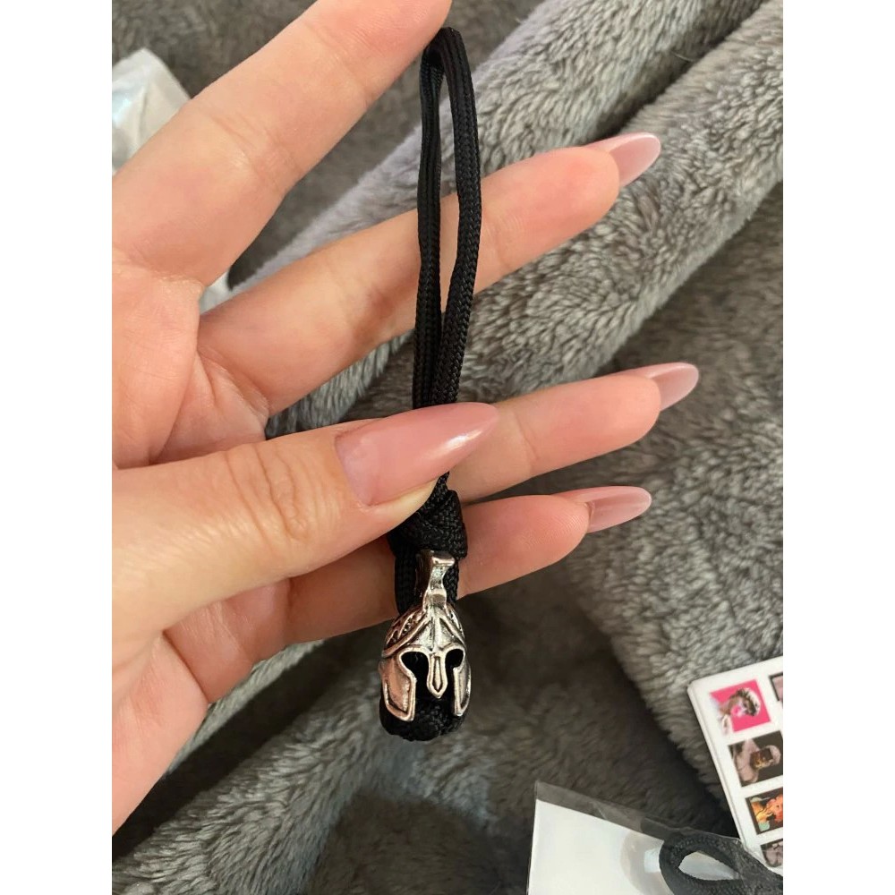 สายแลนยาร์ด แลนยาร์ด Knife lanyard paracord 4mm พวงกุญแจ หัวนักรบ Viking spartan lanyard, keychain ลูกปัด ลูกปัดหัวนักรบ - รูปที่ 4