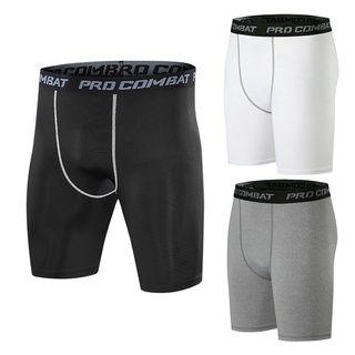 PRO COMBAT กางเกงรัดกล้ามเนื้อ กางเกงออกกำลังกายขาสั้น Compression Shorts [กทม. พร้อมส่ง]