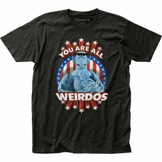 เสื้อยืดลําลอง พิมพ์ลายการ์ตูนภาพยนตร์ The Muppets Weirdos เหมาะกับของขวัญแฟนหนุ่ม สําหรับผู้ชายSize S-5XL