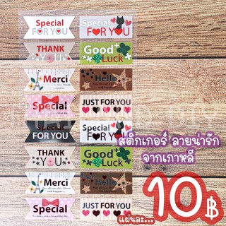 สติกเกอร์ Special for you ลายน่ารัก จากเกาหลี สติกเกอร์ตกแต่งงานแฮนด์เมด กระเป๋าเดินทาง ของชำร่วย