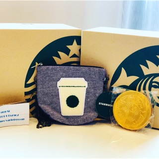 STARBUCKS COFFEE 2017 CHRISTMAS GOLD COIN CHOCOLATE BAG STARBUCKS Taiwan with tag