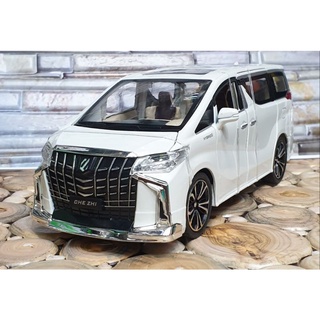 โมเดลรถเหล็ก Alphard ล้อแมค5ก้าน สเกล1:24