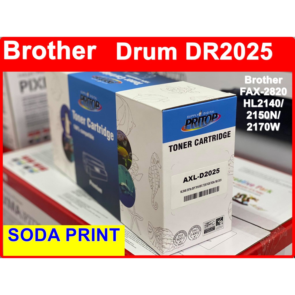 Drum ตลับหมึกเลเซอร์ดรัม DR2025 / DR-2025 / 2025 For Brother FAX-2820 /HL2140/2150N/2170W