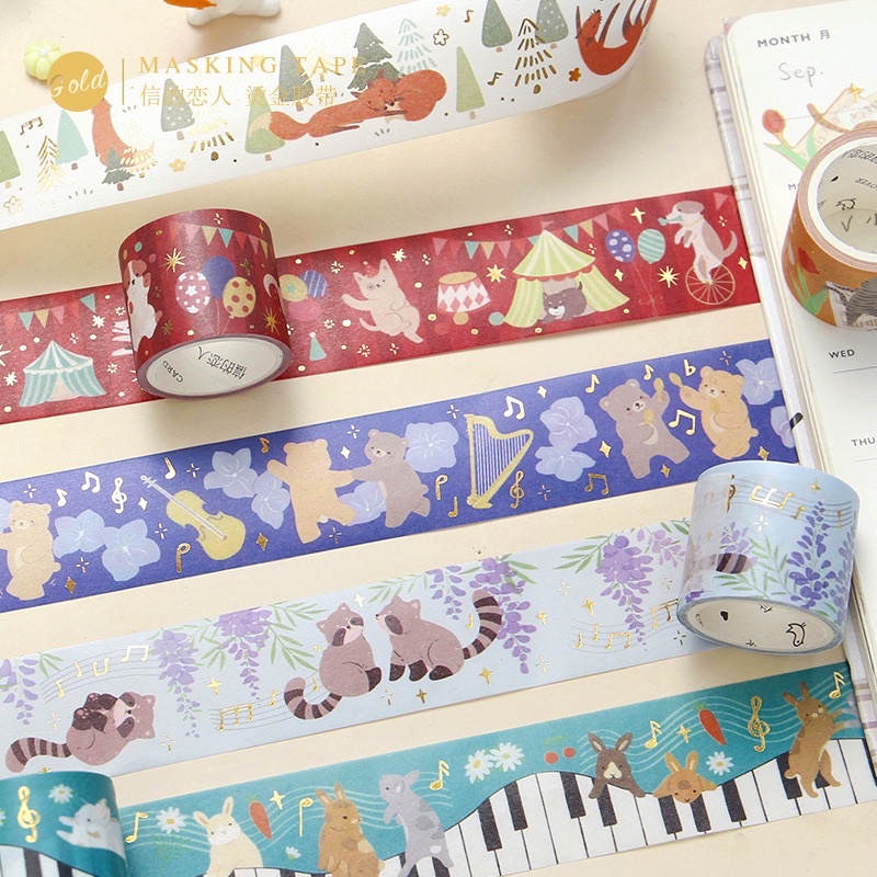 เทปกาวกระดาษ washi tape