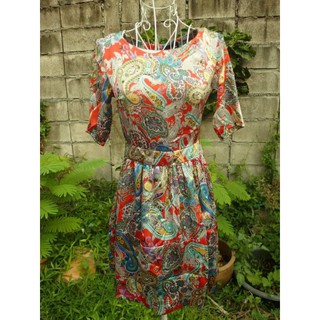 มินิเดรส ลาย paisley ไซส์ S