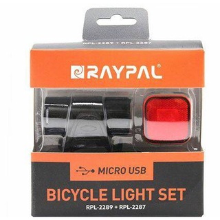 Raypal ชุดไฟจักรยาน ไฟหน้า+ไฟท้าย รุ่น RPL-2289 + RPL-2287