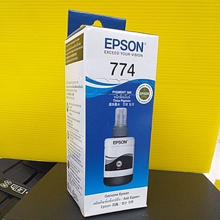 EPSON 774 สีดำกันน้ำ (ของแท้ศูนย์)​ บรรจุกล่อง #ของแท้ 100%#