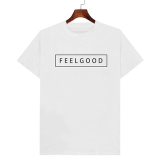 เสื้อยืด FEELGOOD สีขาว มีเก็บปลายทาง