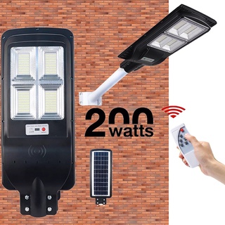 ไฟโซล่าเซลล์Solar Light LED ไฟ200W โคมไฟถนนสว่างถึงเช้าโคมไฟสปอร์ตไลท์รุ่นใหม่ โคมไฟถนน DBL