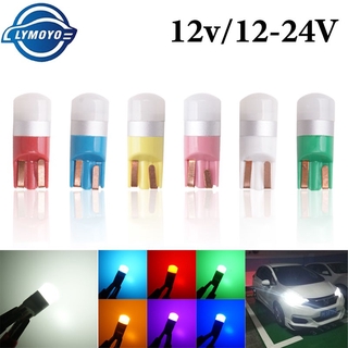 หลอดไฟ Led 12-24 V T10 W5W 3030 1 Smd สําหรับติดป้ายทะเบียนรถยนต์ 1 ชิ้น