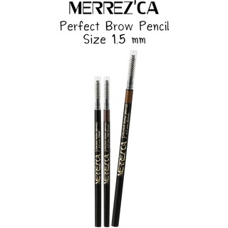 เช็ครีวิวสินค้า(แท้) Merrezca Perfect Brow Pencil 1.5mm เมอร์เรซกา เพอร์เฟค โบรว์ ดินสอเขียนคิ้ว Merrez'ca