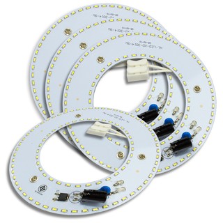 WH หลอดไฟ LED โดนัท ขนาด 9W สำหรับติดเพดาน ชุด 4 หลอด รุ่น XD-122-9W-[SET4]