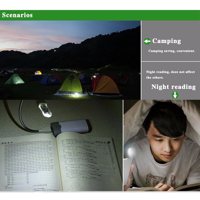 โคมไฟ LED 3 ดวง พอร์ต USB แบบพกพา สําหรับอ่านหนังสือ คอมพิวเตอร์ ราคา ถูกที่สุด ดีลบีเคเค แกลเลอรีภาพที่ 8