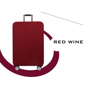 Chu Luggage  ผ้าคลุมกระเป๋าเดินทาง  รุ่น076  สีRed Wine