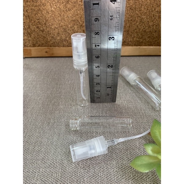 ขวดสเปรย์แก้ว5ml ฝาใส (12ขวด 49.-)