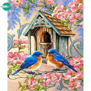 5D DIY Diamond Painting Square Round Water Diamond Home Decoration Wall Animal Bird 30x40cm