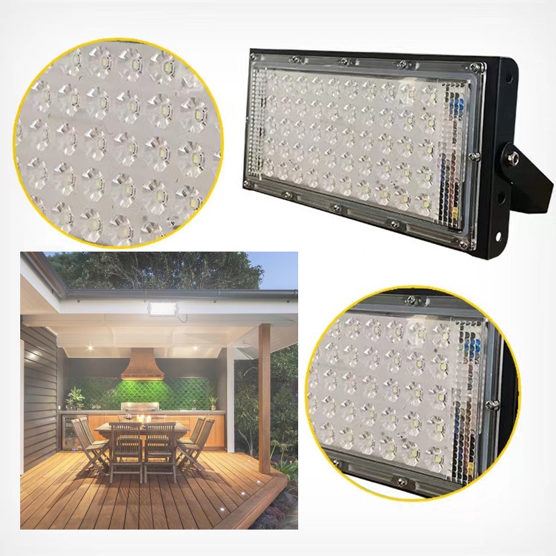 ไฟสปอร์ตไลท์ LED 50W 220V แสงสีขาว กันน้ำได้ ไฟสนาม ไฟสปอร์ตไลท์ วัสดุคุณภาพดีเยี่ยม ให้ไฟสว่างมาก ไฟ หลอดไฟ ไฟฟ้า ไฟบ้า