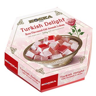 *พร้อมส่ง* เตอร์กิชดีไลท์ Turkish Delight ขนมหวานชื่อดังจากประเทศตุรกี ขนาด 250 กรัม รสกุหลาบ Exp.06 2023(พร้อมส่ง)