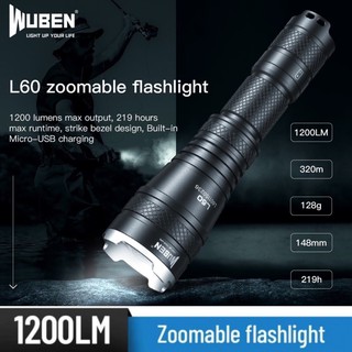 WUBEN L60 Tactical Zoomable Flashlight