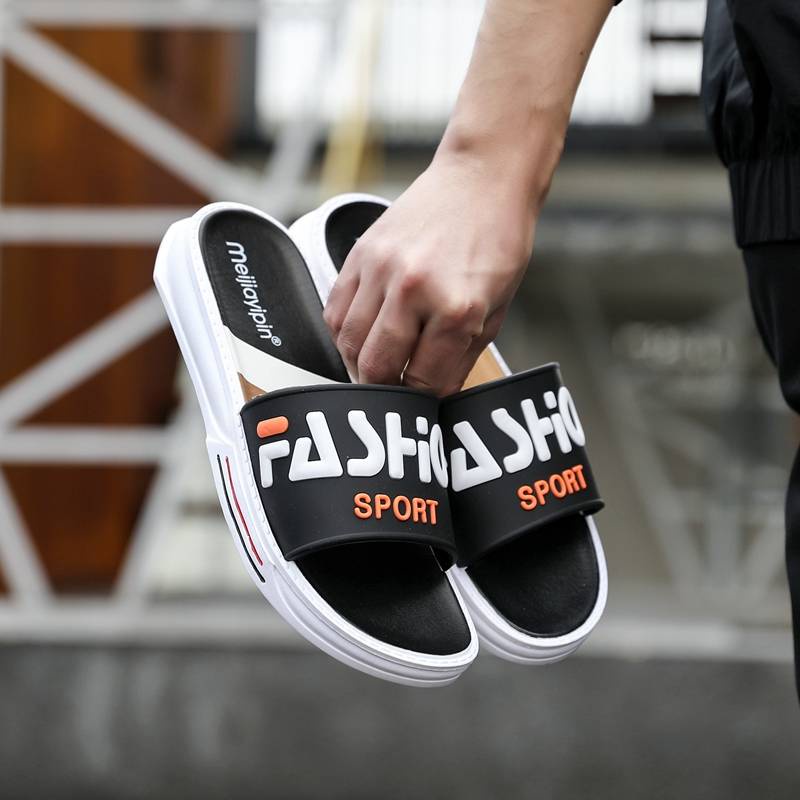 Magic Post Slippers ใหม่แฟชั่นอินเทรนด์คู่กลางแจ้งชายลากคำว่า ...