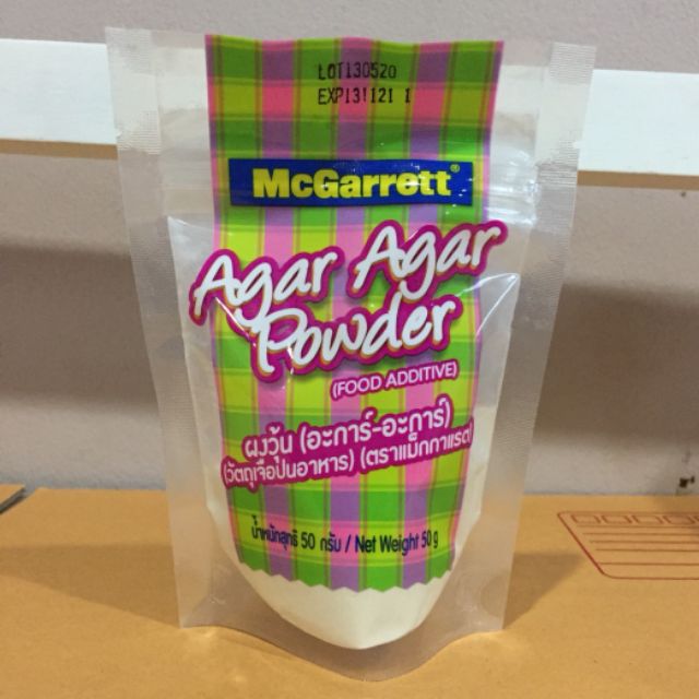 Mcgarrett "Agar Agar Powder"[ อะการ์ อะการ์] ขนาด 50 กรัม