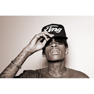 โปสเตอร์ Wiz Khalifa วิซ คาลิฟา Poster แร็ปเปอร์ Rapper Hiphop ฮิปฮอป โปสเตอร์ รูปภาพ ตกแต่งผนัง Music ตกแต่งบ้าน