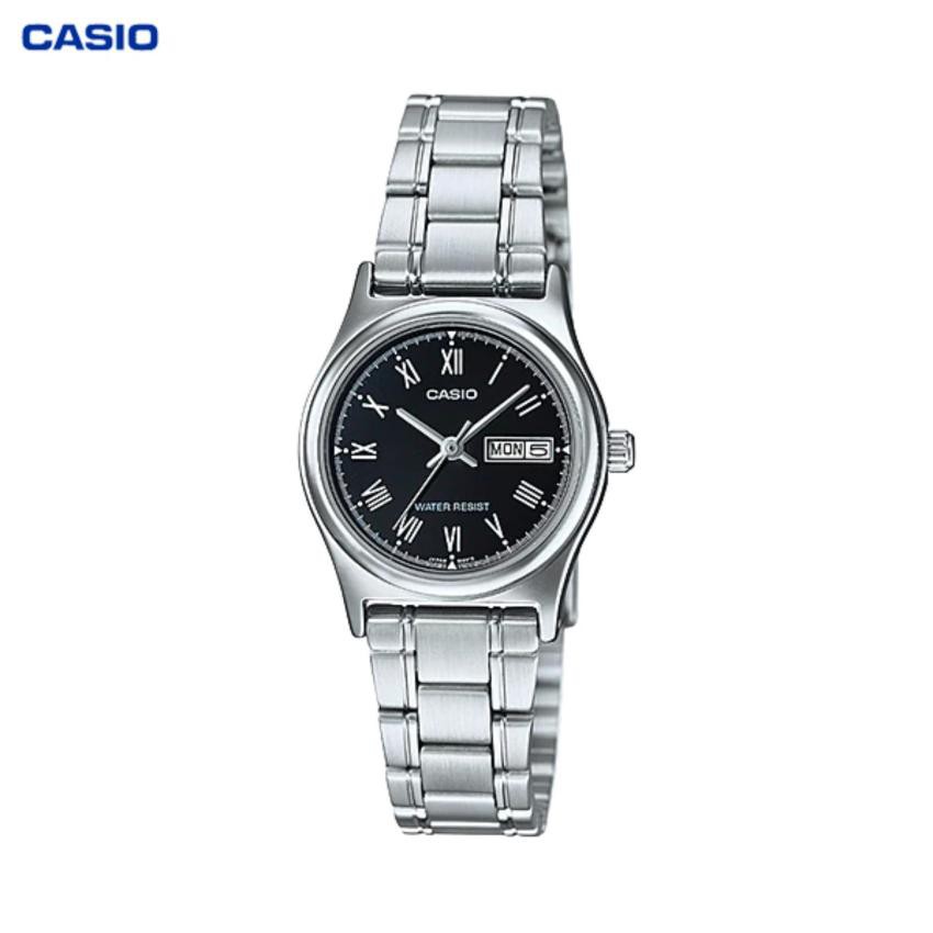 CASIO STANDARD นาฬิกาผู้หญิง สายสแตนเลส รุ่น LTP-V006D-1B