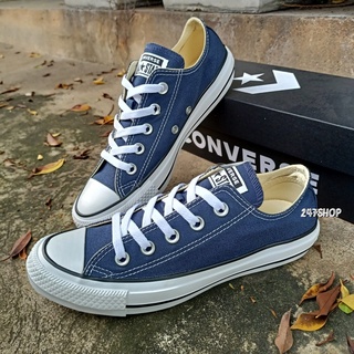 รองเท้าคอนเวิร์ส รองเท้าผ้าใบ ออลสตาร์ CONVERSE ALL STAR OX NAVY M9697CNA ของแท้ 100% พร้อมส่ง