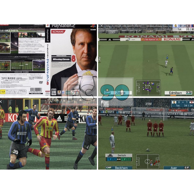 แผ่นเกมส์ ฟุตบอล World Soccer Winning Eleven 8 PS2] แท้ จากญี่ปุ่น มีกล่องและคู่มือ ระบบPlaysatation