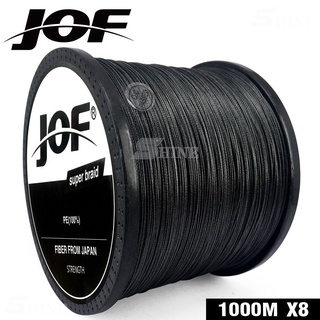 ✚☁☑JOF ตกปลา8เส้น100เมตร150เมตร300เมตร500เมตร1000เมตรสีดำสายการประมงถักทะเลน้ำเค็มปลาคาร์พตกปลาสานมาก100% PE