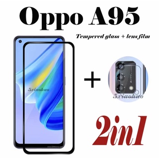 ส่งจากไทย ฟิล์มOPPO กันรอย กันกระแทก OPPO A95 A94 A93 ฟิล์มเลนส์กล้อง ฟิล์มกระจก เต็มจอขอบดำ ฟิล์มกันกระแทก