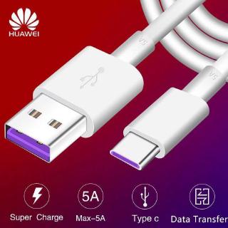 สายชาร์จ หัวเหว่ย  5A Type-C Cable ของแท้ 100% Original Huawei SuperCharge ของแท้ รองรับ Mate9/Mate9pro/P10/P10plus/P20/P20Pro/P30/P30Pro/Mate20/Mate 20Pro  ความยาว 1 เมตร มีการรับประกัน 1 ปี