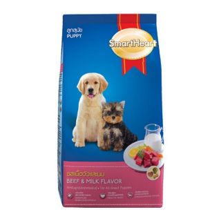 D - day SmartHeart สมาร์ทฮาร์ท อาหารลูกสุนัข รสเนื้อวัวและนม บรรจุ 3กิโลกรัม 3kg Food Dog Beef&amp;Milk Flavor อาหารสุนัข po