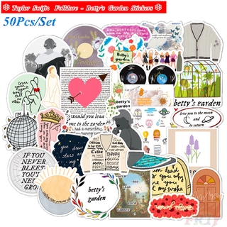 ❉ Taylor Swift：Folklore Series A - Betty’s Garden สติ๊กเกอร์ ❉ 50Pcs/Set Waterproof DIY Fashion Decals Doodle สติ๊กเกอร์