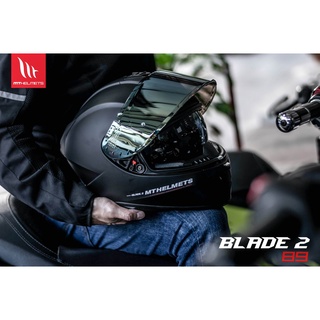 (ราคาพิเศษ 2,990 ปกติ 3,790) หมวกกันน็อค MT BLADE 2 SV SOLID - MATT BLACK (ด้าน) (บวกเพิ่ม 1 ไซต์นะครับ)