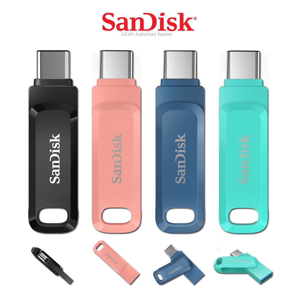 SANDISK ULTRA DUAL DRIVE GO USB TYPE C 32GB 64GB 128GB 256GB (SDDDC3) FlashDrive แฟลชไดรฟ์  USB C ไดร์ฟ OTG สำหรับโทรศัพท์ แอนดรอย์ Android แทปเลท คอม PC